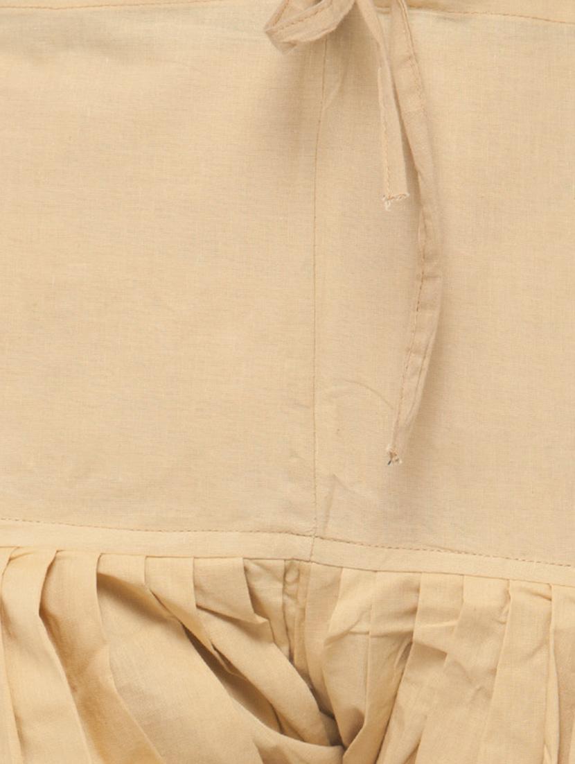 beige cotton patiyala salwars - 14432951 - Zoom Image - 4