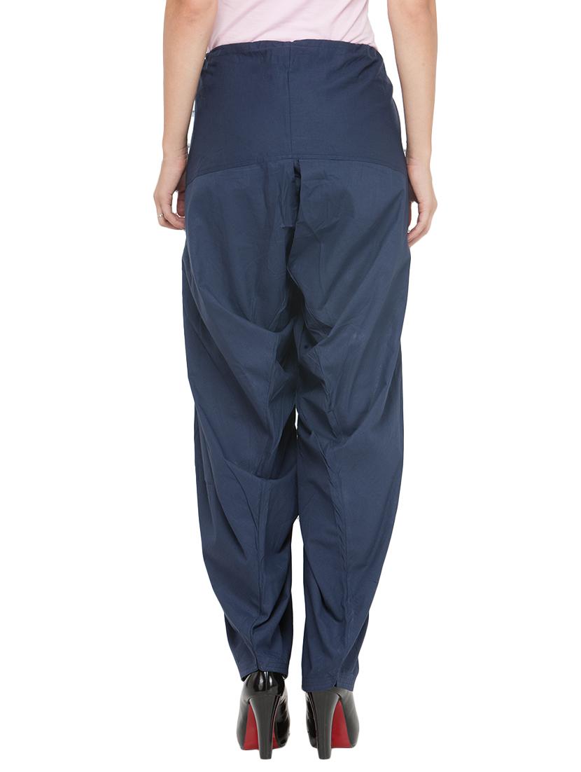 blue cotton patiyala salwars - 14432953 - Zoom Image - 3