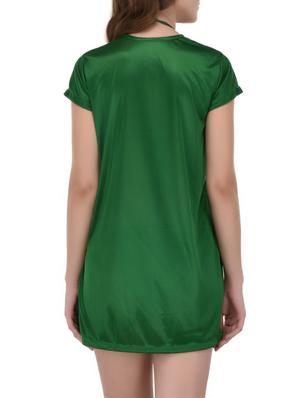 green solid nightwear set - 14433548 - Standard Image - 3