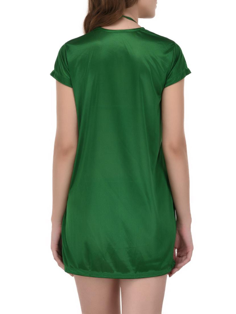 green solid nightwear set - 14433548 - Zoom Image - 3