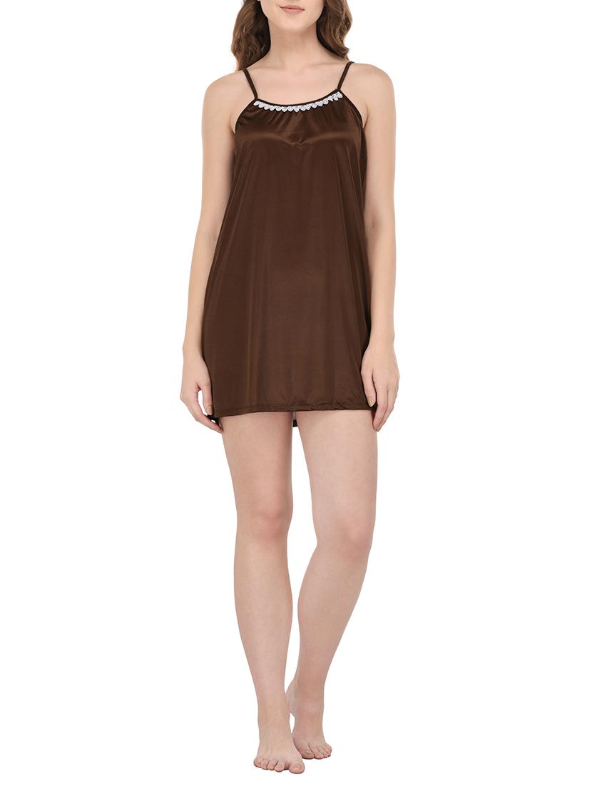 knot detail solid nightwear set - 14433558 - Zoom Image - 4