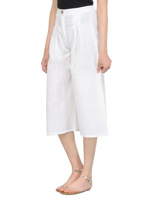 white cotton culotte - 14433579 - Standard Image - 2