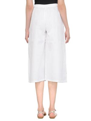 white cotton culotte - 14433579 - Standard Image - 3