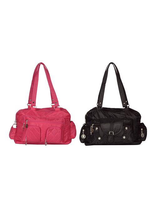 multi colored satin regular handbag - 14433628 - Standard Image - 1