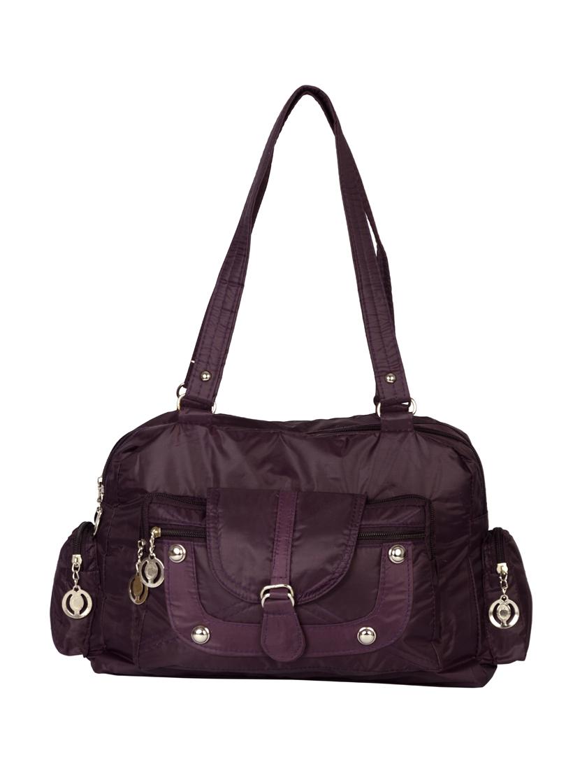 purple satin regular handbag - 14433636 - Zoom Image - 1