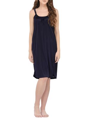 navy blue solid nightwear set - 14433678 - Standard Image - 4