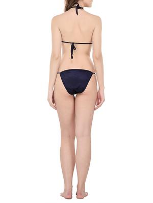 navy blue solid nightwear set - 14433678 - Standard Image - 7