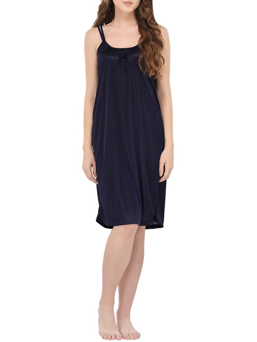 navy blue solid nightwear set - 14433678 - Zoom Image - 4