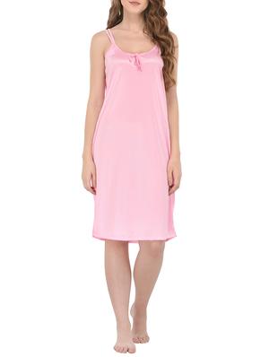 tie knot detail solid nightwear set - 14433679 - Standard Image - 4
