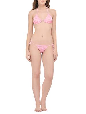 tie knot detail solid nightwear set - 14433679 - Standard Image - 6