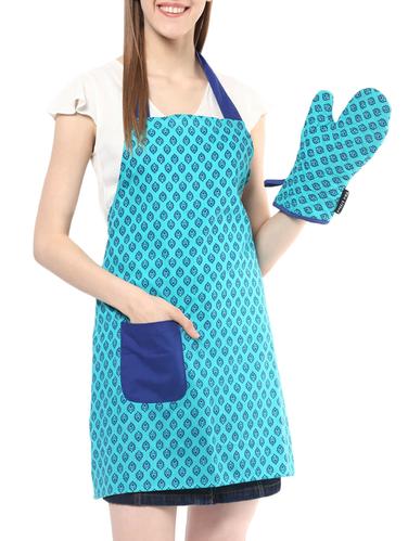 Wobbly Walk Kitchen Apron with Oven Glove - 14434084 - Very Small Image - 1