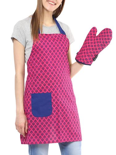 Wobbly Walk Kitchen Apron with Oven Glove - 14434085 - Very Small Image - 1