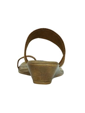 brown one toe wedge - 14434395 - Standard Image - 3