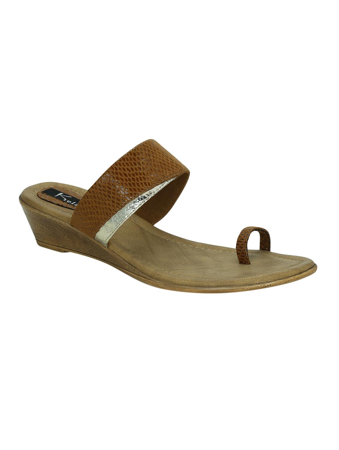 brown one toe wedge - 14434395 - Zoom Image - 1