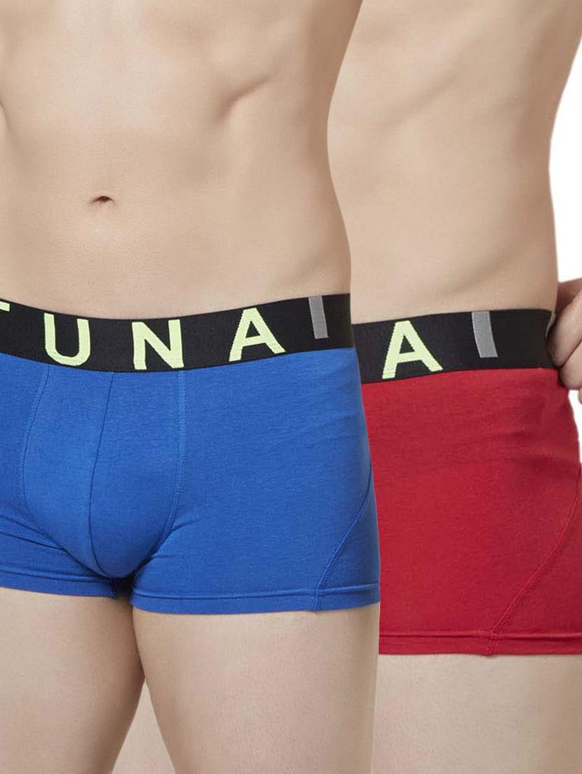 Red and blue cotton trunks - 14434510 - Zoom Image - 1