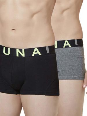 black and grey cotton trunks - 14434511 - Standard Image - 1