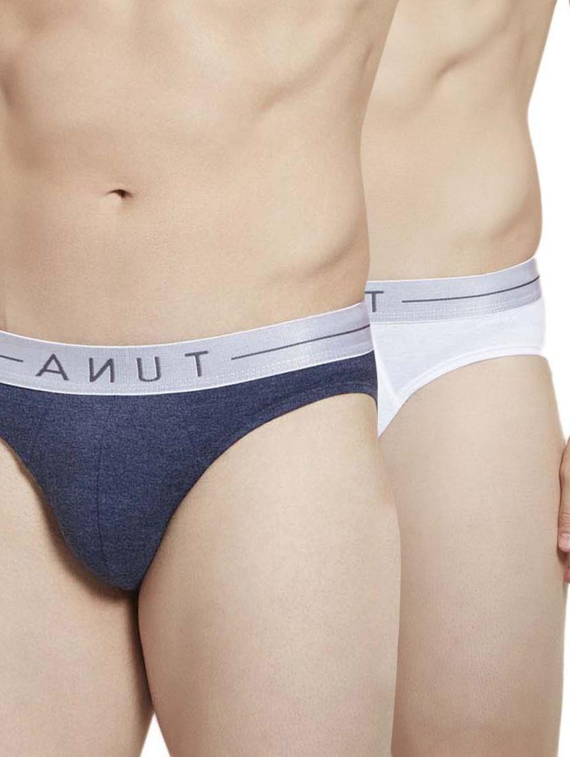 white and blue cotton brief - 14434514 - Zoom Image - 1