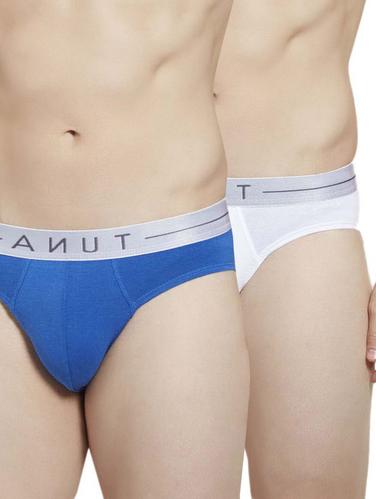 Blue and white cotton brief - 14434515 - Very Small Image - 1