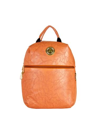 orange leatherette backpack - 14434879 - Very Small Image - 1