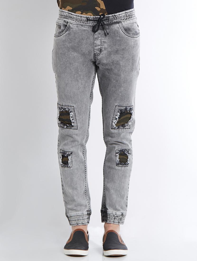 grey denim jogger - 14434898 - Zoom Image - 1