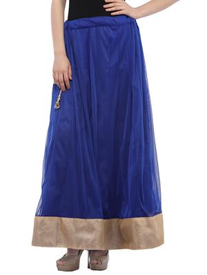 MAKXZIYAblue net a-line skirt - 14435143 - Standard Image - 1