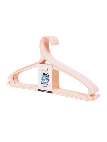 Story@Home 8 Piece Plastic Hanger, Pink - 14435147 - Very Small Image - 1