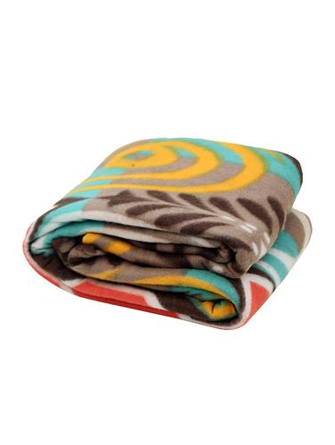 Multicolor Polyester Single Blanket - 14435155 - Very Small Image - 1