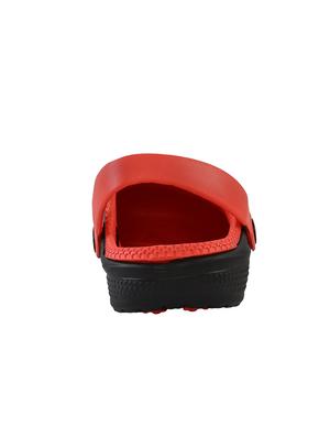 red & black pvc clog - 14435170 - Standard Image - 3