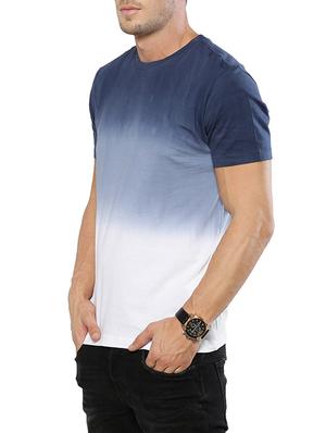 blue cotton t-shirt - 14435174 - Standard Image - 2