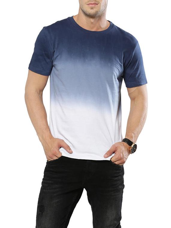 blue cotton t-shirt - 14435174 - Zoom Image - 1