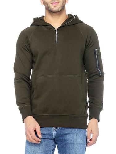 green cotton sweatshirt - 14435428 - Very Small Image - 1