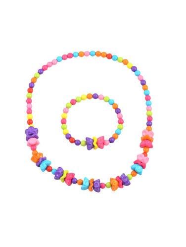 multi plastic necklace set jewellery - 14435437 - Very Small Image - 1