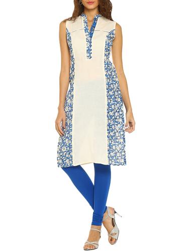 soch white cotton straight kurta - 14435526 - Very Small Image - 1