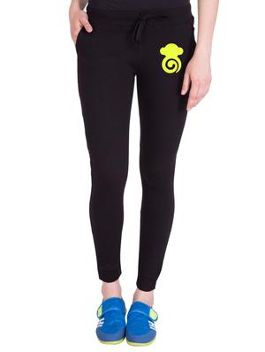 black cotton track pants - 14436752 - Standard Image - 1