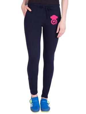 navy blue cotton track pants - 14436758 - Standard Image - 1