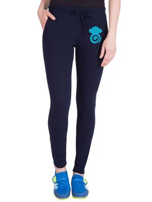 navy blue cotton track pants - 14436760 - Standard Image - 1