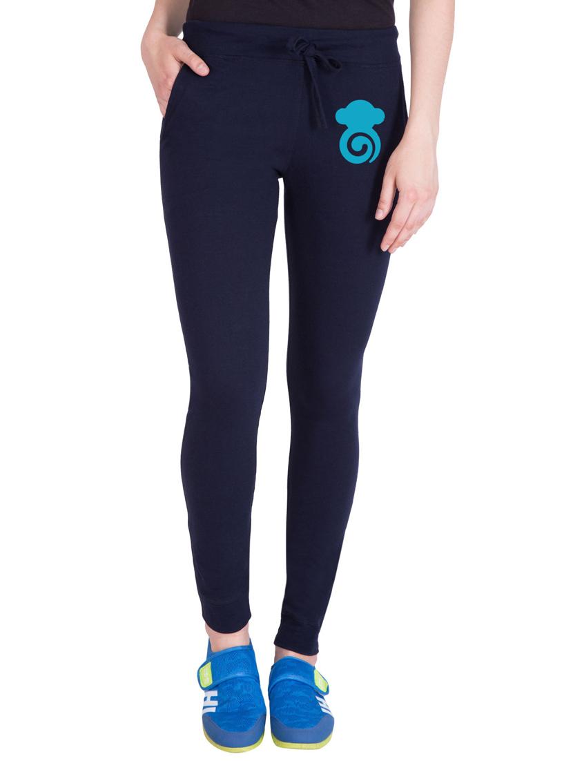 navy blue cotton track pants - 14436760 - Zoom Image - 1