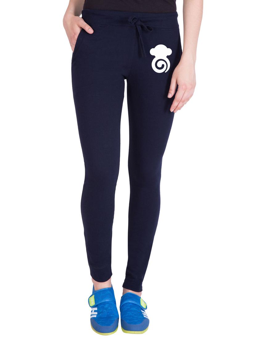 navy blue cotton track pants - 14436761 - Zoom Image - 1