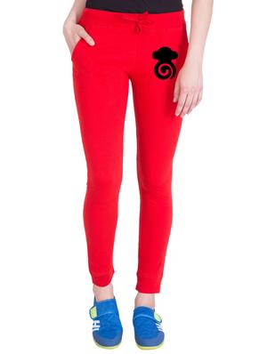 red cotton track pants - 14436783 - Standard Image - 1