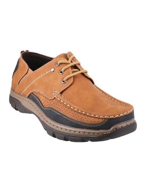 tan leatherette shoe - 14436950 - Standard Image - 1