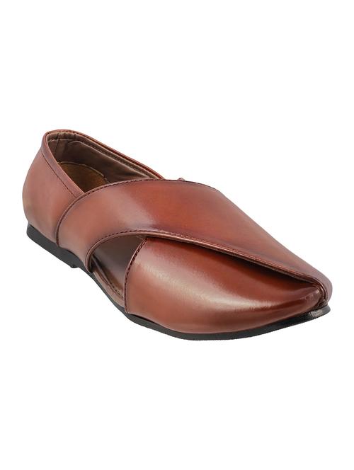 tan leatherette sandal - 14437106 - Standard Image - 1