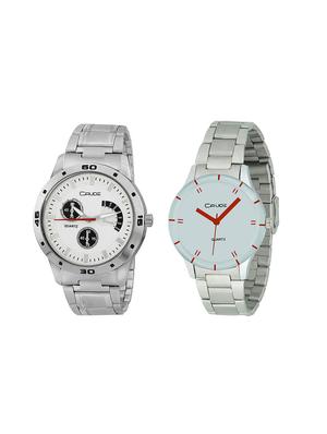 Crude Combo of 2 Stainless steel watch-rg744 for Couple - 14437216 - Standard Image - 1