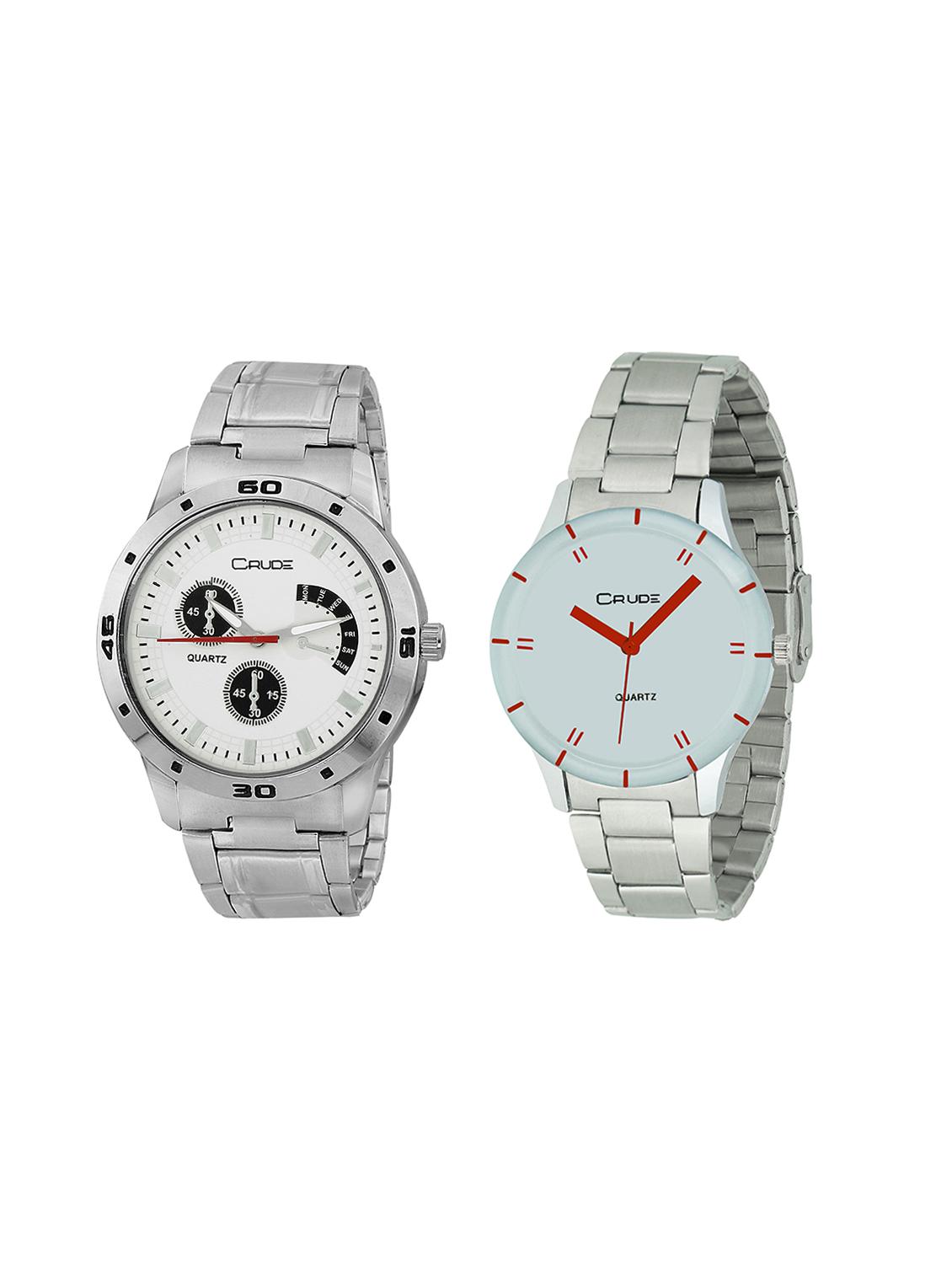 Crude Combo of 2 Stainless steel watch-rg744 for Couple - 14437216 - Zoom Image - 1