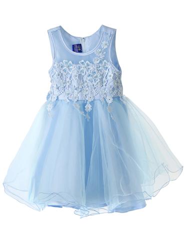 light blue net frock - 14437886 - Very Small Image - 1