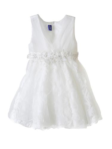 white cotton blend frock - 14437891 - Very Small Image - 1