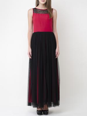 black crepe gown dress - 14438019 - Standard Image - 1