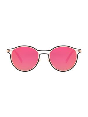 REACTR- New Arrival Mirror Pink Round HD Polarized Sunglasses For Women - 14438122 - Standard Image - 1