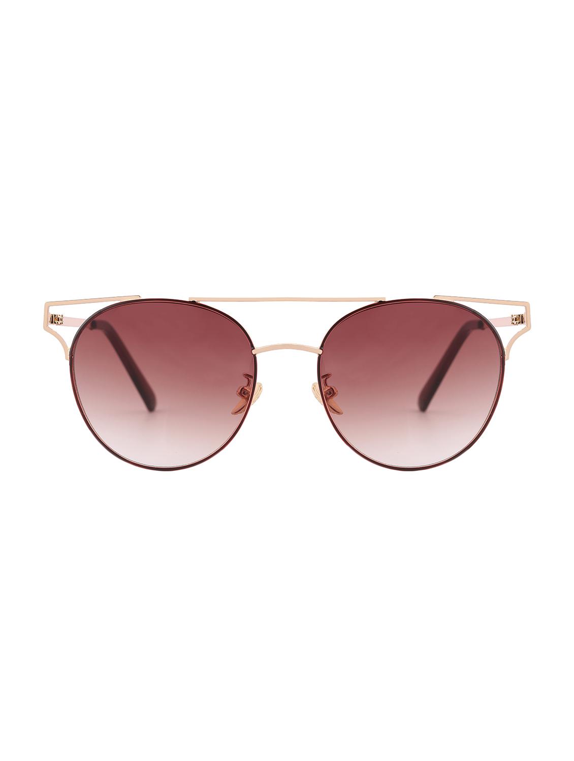 REACTR- New Arrival Brown Gradient Round HD Polarized Sunglasses For Women - 14438131 - Zoom Image - 1