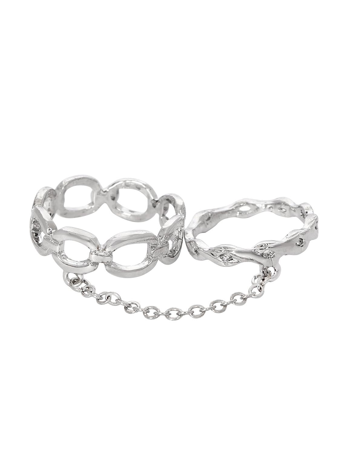 silver metal ring - 14438168 - Zoom Image - 1