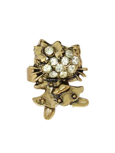 gold brass hand ring - 14438177 - Very Small Image - 1